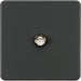 Knightsbridge Screwless Anthracite Non-Isolated Satellite Socket SF0150AT Available from RS Electrical Supplies