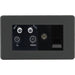 Knightsbridge Screwless Anthracite Quadplex Combination TV Socket SF0600MAT Available from RS Electrical Supplies