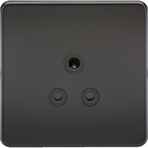 Knightsbridge Screwless Matt Black 5A Unswitched Socket SF5AMB Available from RS Electrical 