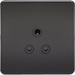 Knightsbridge Screwless Matt Black 5A Unswitched Socket SF5AMB Available from RS Electrical 