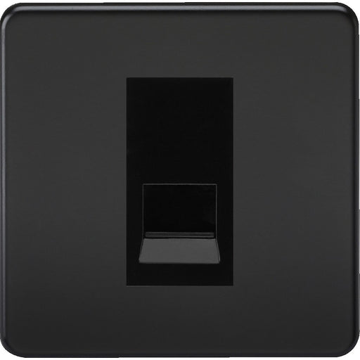 Knightsbridge Screwless Matt Black Master Telephone Socket SF7300MMBB Available from RS Electrical 