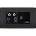 Knightsbridge Screwless Matt Black Quadplex Combination TV Socket SF0600MMBB Available from RS Electrical 