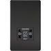 Knightsbridge Screwless Matt Black Shaver Socket SF8900MB Available from RS Electrical 