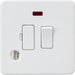 Knightsbridge Screwless Matt White 13A Switched Spur with Neon & Flex Outlet SF6300FMWAvailable from RS Electrical