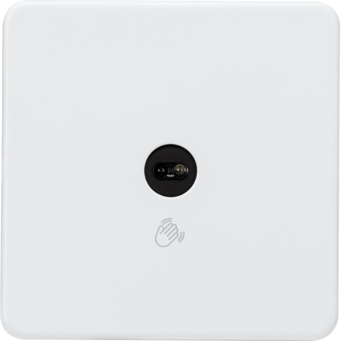 Knightsbridge Screwless Matt White 1G 1W Touchless Switch SFTS1MWAvailable from RS Electrical