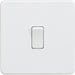 Knightsbridge Screwless Matt White 1G Light Switch SF2000MWAvailable from RS Electrical