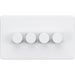 Knightsbridge Screwless Matt White 4G Dimmer Switch SF2194MWAvailable from RS Electrical