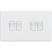 Knightsbridge Screwless Matt White 4G Light Switch SF4100MWAvailable from RS Electrical