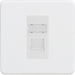 Knightsbridge Screwless Matt White Cat5e Data Socket SFRJ45MMWAvailable from RS Electrical