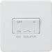 Knightsbridge Screwless Matt White Fan Isolator Switch SF1100MWAvailable from RS Electrical