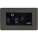 Knightsbridge Screwless Smoked Bronze Triplex Combination TV Socket SF0500MSBB Available from RS Electrical Supplies