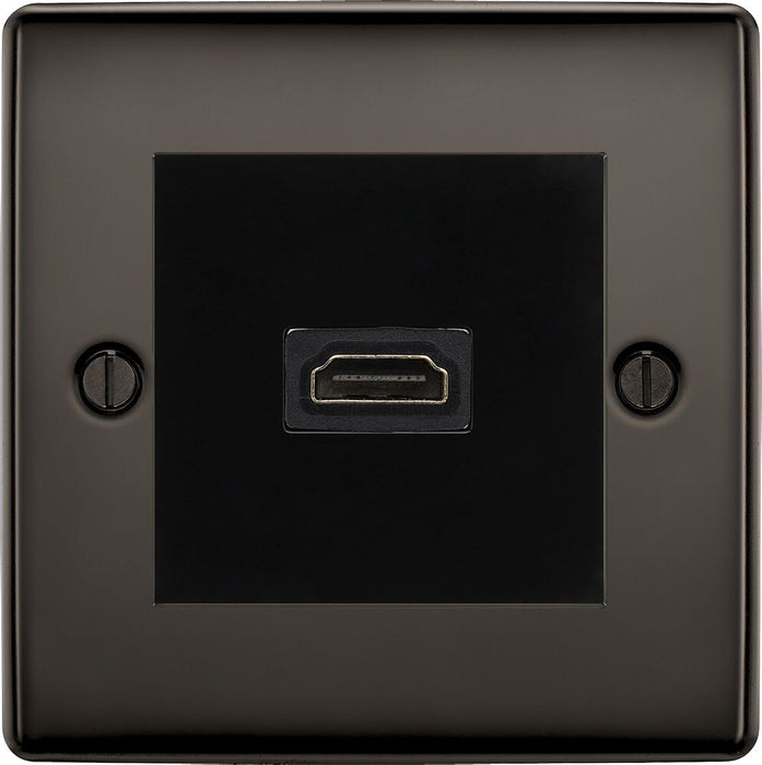 BG Nexus Metal Black Nickel HDMI Socket NBNHDMIB