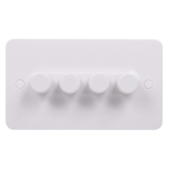 Schneider Lisse White 4G 2W LED 150W Dimmer Switch GGBL6042LMS