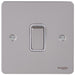 Schneider Ultimate Flat Plate Pearl Nickel 1G Intermediate Switch GU1214WPNAvailable from RS Electrical