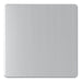 United Electrical Products Screwless Brushed Steel Single Blank Plate SG49BCB Available from RS Electrical Supplies