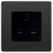 BG Evolve Black Chrome 13A Unswitched Socket PCDBC13AUSSB Available from RS Electrical Supplies