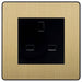 BG Evolve Satin Brass 13A Unswitched Socket PCDSB13AUSSB Available from RS Electrical Supplies