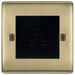 BG Nexus Metal Antique Brass 2A Unswitched Socket NAB28MB Available from RS Electrical Supplies