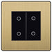 BG Evolve Satin Brass 2G Secondary Touch Dimmer Switch PCDSBTDS2B Available from RS Electrical Supplies