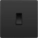 BG Evolve Black Chrome 1G 2W Light Switch PCDBC12B pcdmb60b Available from RS Electrical Supplies