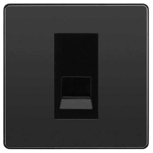 BG Evolve Black Chrome Master Telephone Socket PCDBCBTM1B Available from RS Electrical Supplies