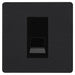 BG Evolve Matt Black Secondary Telephone Socket PCDMBBTS1B Available from RS Electrical Supplies