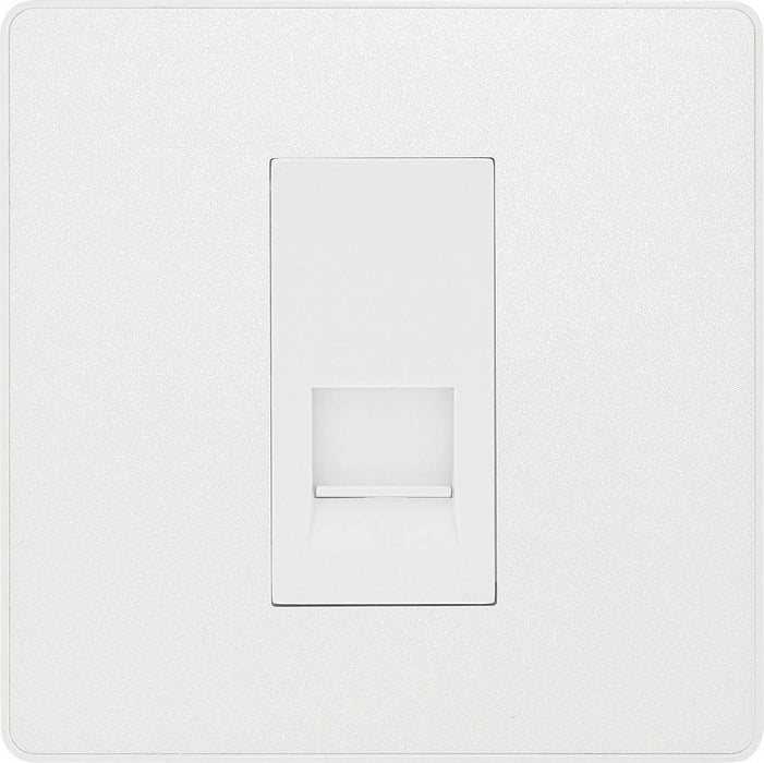 BG Evolve Pearl White Secondary Telephone Socket PCDCLBTS1W Available from RS Electrical Supplies