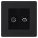 BG Evolve Matt Black TV & Satellite Socket PCDMBTVSATB Available from RS Electrical Supplies