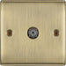 BG Nexus Metal Antique Brass Co-axial Socket NAB60 Available from RS Electrical Supplies