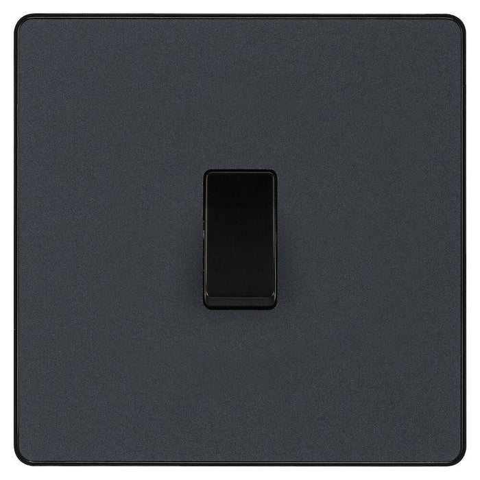 BG Evolve Matt Grey 1G 2W Light Switch PCDMG12B Available from RS Electrical Supplies