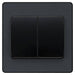 BG Evolve Matt Grey 2G 2W Wide Rocker Light Switch PCDMG42WB Available from RS Electrical Supplies