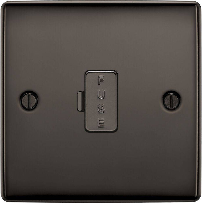 BG Nexus Metal Black Nickel 13A Unswitched Spur NBN54 Available from RS Electrical Supplies