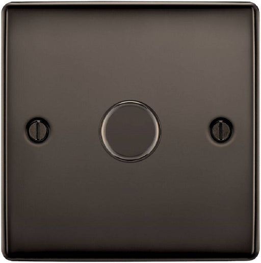 BG Nexus Metal Black Nickel 1G Dimmer Switch NBN81 Available from RS Electrical Supplies