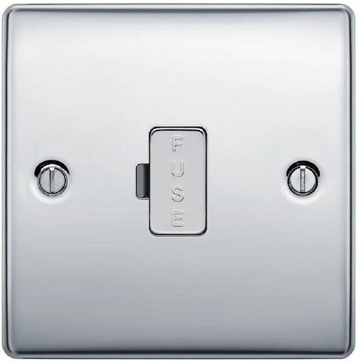 BG Nexus Metal Polished Chrome 13A Unswitched Spur NPC54 Available from RS Electrical Supplies