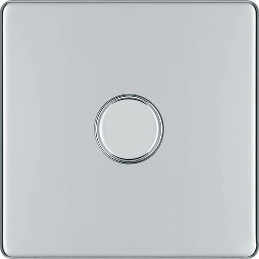 BG Nexus Screwless Polished Chrome 1G Dimmer Switch FPC81 Available from RS Electrical Supplies