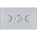 BG Nexus Screwless Polished Chrome 3G Dimmer Switch FPC83 Available from RS Electrical Supplies