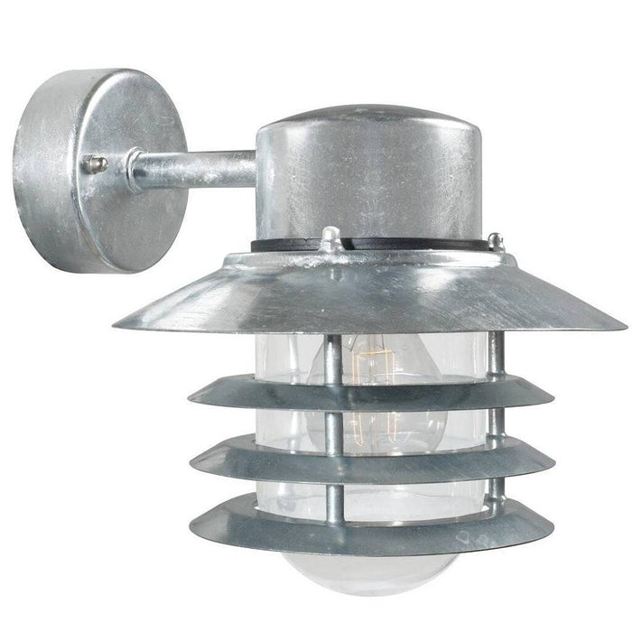 Nordlux vejers outdoor wall store light galvanised steel