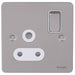 Schneider Ultimate Flat Plate Pearl Nickel 15A Socket GU3290WPNAvailable from RS Electrical