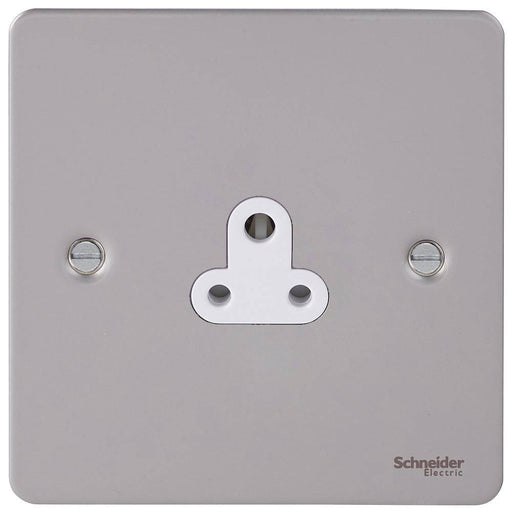 Schneider Ultimate Flat Plate Pearl Nickel 2A Unswitched Socket GU3270WPNAvailable from RS Electrical