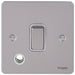 Schneider Ultimate Flat Plate Pearl Nickel 20A Double Pole Switch Flex GU2213WPNAvailable from RS Electrical