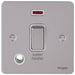 Schneider Ultimate Flat Plate Pearl Nickel 20A DP Switch Neon, Flex & Water Heater GU2214WHWPNAvailable from RS Electrical