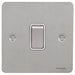 Schneider Ultimate Flat Plate Stainless Steel 20A Double Pole Switch GU2210WSSAvailable from RS Electrical 