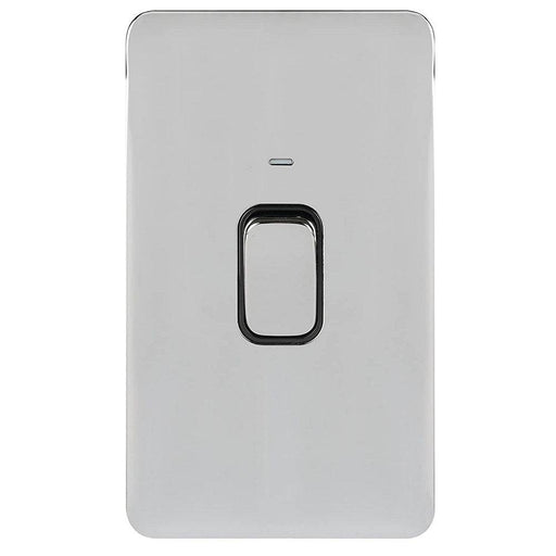 Schneider Lisse Deco Polished Chrome 50A DP Control Switch With Neon GGBL4021BPCAvailable from RS Electrical Supplies