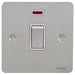 Schneider Ultimate Flat Plate Stainless Steel 32A DP Control Switch With Neon GU4231WSSAvailable from RS Electrical 