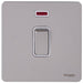 Schneider Ultimate Screwless Pearl Nickel 32A DP Control Switch With Neon GU4431WPNAvailable from RS Electrical