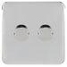 Schneider Lisse Deco Polished Chrome 2G 2W 250W Dimmer Switch GGBL6022CPCSAvailable from RS Electrical Supplies