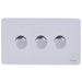 Schneider Ultimate Screwless Polished Chrome 3G 2W 250W Dimmer Switch GU6432CPCAvailable from RS Electrical Supplies