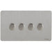 Schneider Ultimate Screwless Stainless Steel 4G 2W 250W Dimmer Switch GU6442CSSAvailable from RS Electrical 