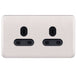 Schneider Lisse Deco Stainless Steel 13A Double Socket GGBL3060BSSSAvailable from RS Electrical 