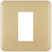 Schneider Lisse Deco Satin Brass 1G Euro Plate GGBL8050SBAvailable from RS Electrical Supplies